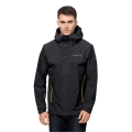 Jack Wolfskin Transition Hiking Jacket DNA Block - Weatherproof Jacket, Waterproof, Windproof, PFC-free - Dark Grey Men